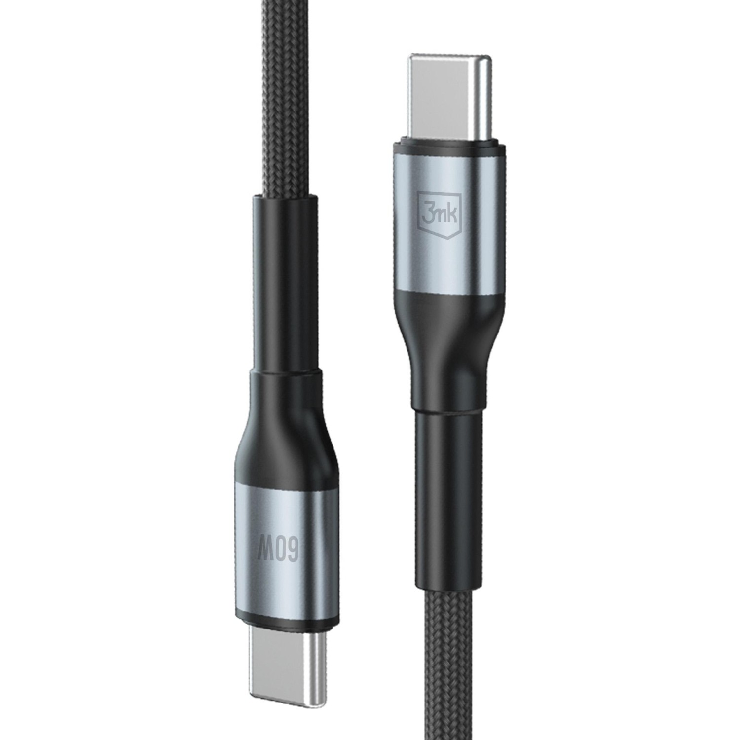Kabel 3mk Hyper Cable N-SERIES C to C 3m PD 3.0 QC 3.0 20V/3A 60W USB-C, černá