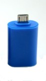 Adaptér microUSB/USB (OTG), modrá