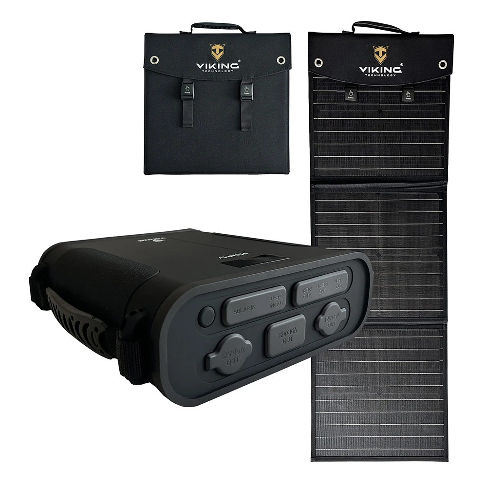 Set powerbanka Viking VIDAR IV a solární panel Viking L60 PD