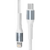 Kabel 3mk Hyper Cable N-SERIES USB-C to Lightning 50cm PD 3.0 9V/3A 100W, bílá