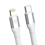 Kabel 3mk Hyper Cable N-SERIES USB-C to Lightning 50cm PD 3.0 9V/3A 100W, bílá