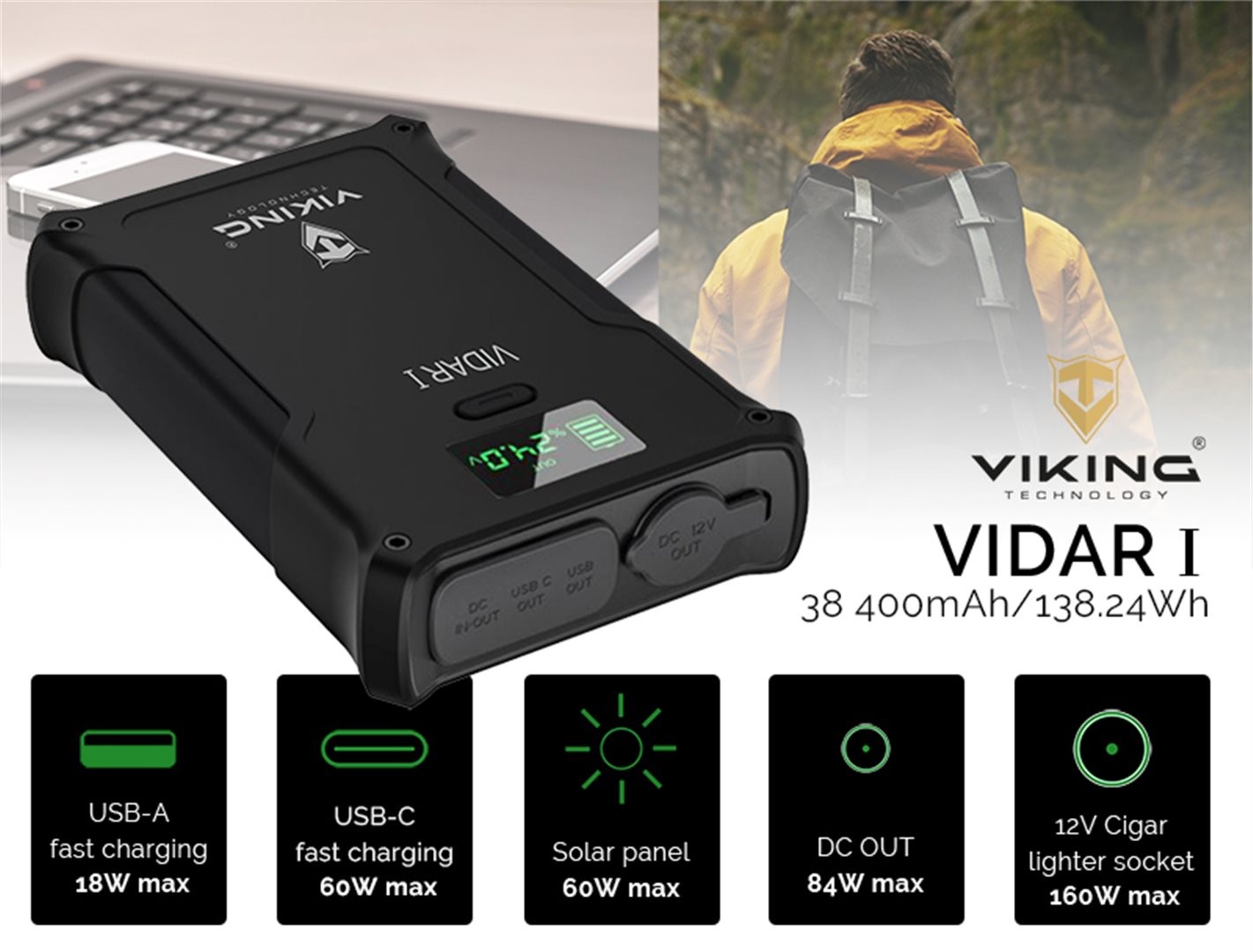 Outdoorová powerbanka Viking VIDAR I