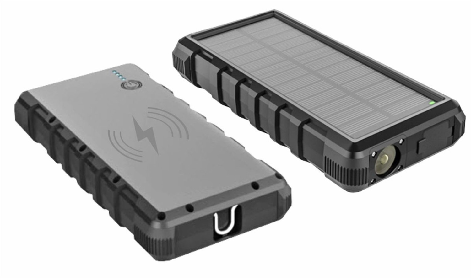 Solární powerbanka VIKING W24W 24000mAh, QC3.0, bezdrátové nabíjení