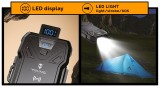 Solární powerbanka VIKING TYR I/Output:1xUSB-C,2xUSB-A/Wireless charge 15W max/10000mAh/LED světlo