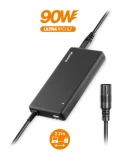 Napájecí univerzální adaptér pro notebook se 16 výměnnými konektory a USB, 90W