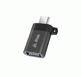 Adaptér iPEAX OTG USB-C / USB-A, černá