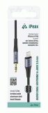 Adaptér iPEAX LIGHTNING / 3,5 MM JACK 1,5 M, černá