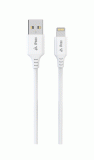 Kabel iPEAX TPU USB-A / LIGHTNING 1,5M, USB 2.0, bílá