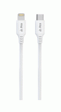 Kabel iPEAX TPU USB-C / LIGHTNING 1,5M, USB 2.0, bílá