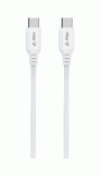 Kabel iPEAX TPU USB-C / USB-C 1,5M, USB 2.0, bílá