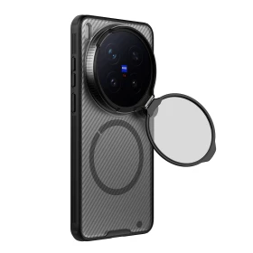 Zadní kryt Nillkin CamShield Prop Magnetic pro Vivo X300 Ultra, transparetní černá