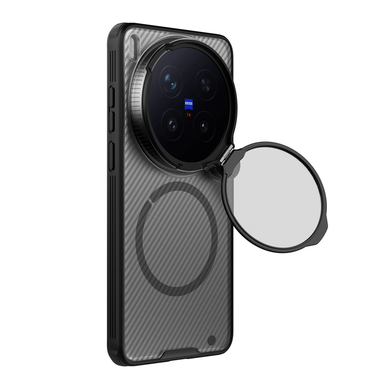 Nillkin CamShield Prop Magnetic Zadní Kryt pro Vivo X300 Ultra Transparent Black
