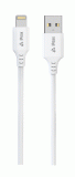 Kabel iPEAX TPU USB-A / LIGHTNING 1M, USB 2.0, bílá