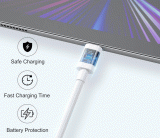Kabel iPEAX TPU USB-A / LIGHTNING 1M, USB 2.0, bílá