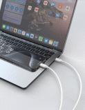 Kabel iPEAX TPU USB-C / USB-C 1M, USB 2.0, bílá