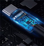 Kabel iPEAX TEXTILNÍ USB-A / USB-C 1,5M, USB 2.0, černá
