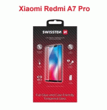 Tvrzené sklo Swissten Full Glue, Color Frame, Case Friendly pro Xiaomi Redmi A7 Pro 5G / 4G, černá