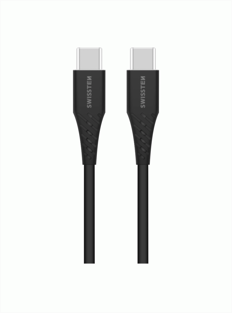 DATOVÝ KABEL SWISSTEN TPE USB-C/USB-C POWER DELIVERY 5A (100W) 1,5 M, ČERNÁ