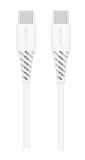 DATOVÝ KABEL SWISSTEN TPE USB-C/USB-C POWER DELIVERY 5A (100W) 2,5 M, BÍLÁ