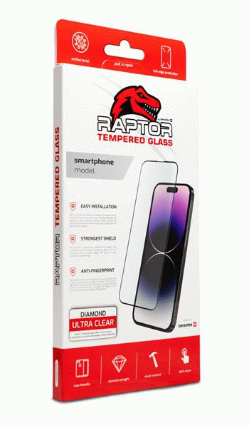 TVRZENÉ SKLO SWISSTEN RAPTOR DIAMOND ULTRA CLEAR 3D PRO XIAOMI 17T PRO 5G, ČERNÁ