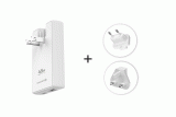 CESTOVNÍ ADAPTÉR SWISSTEN GaN USB-C + USB-A 45W VÝMĚNNÉ VIDLICE (US, EU, UK), BÍLÁ