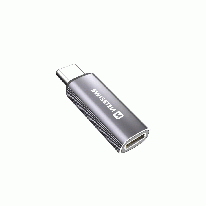 NABÍJECÍ ADAPTÉR SWISSTEN USB-C / LIGHTNING, STŘÍBRNÁ
