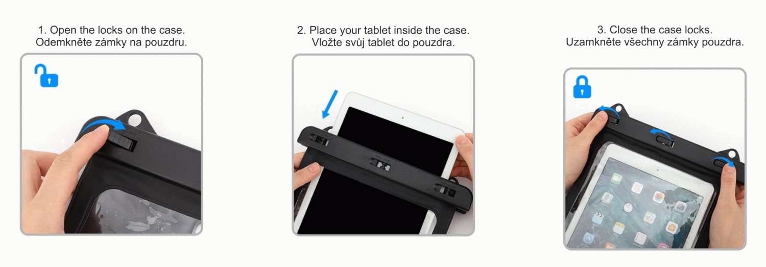 VODOTĚSNÉ POUZDRO SWISSTEN PRO TABLET 11", ČERNÁ