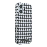Karl Lagerfeld PU Houndstooth Resin Plate MagSafe Zadní Kryt pro iPhone 17 Black