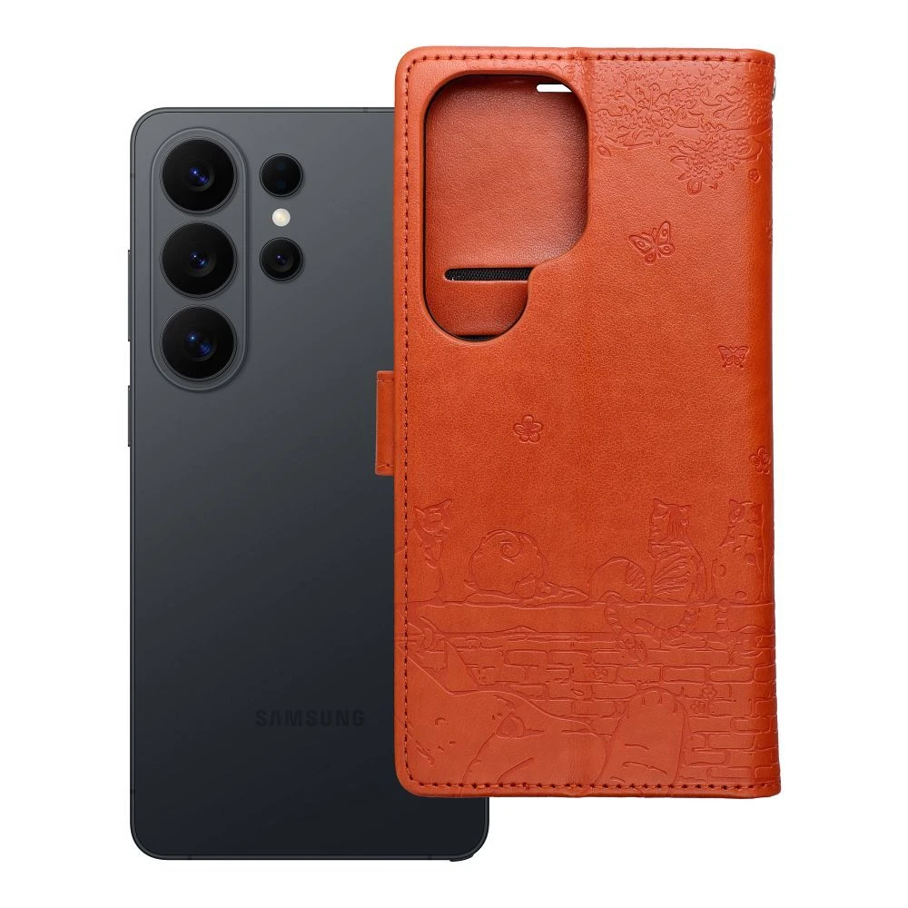 Flip case for Motorola G17 Mezzo Book cats brown