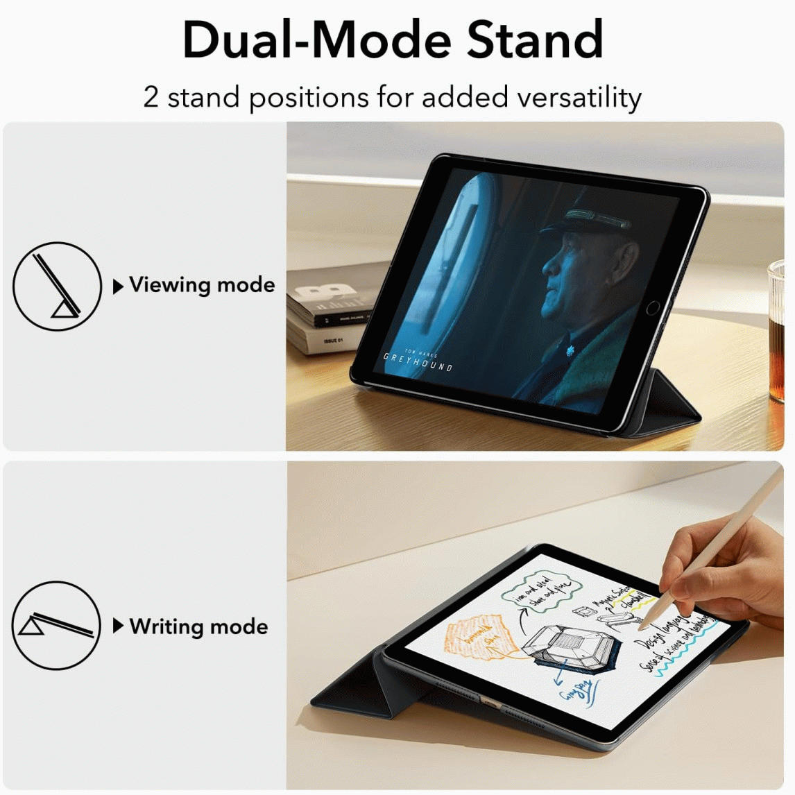 FLIPOVÉ POUZDRO SWISSTEN PRO APPLE IPAD 10,9" 2022 / 2025, ČERNÁ