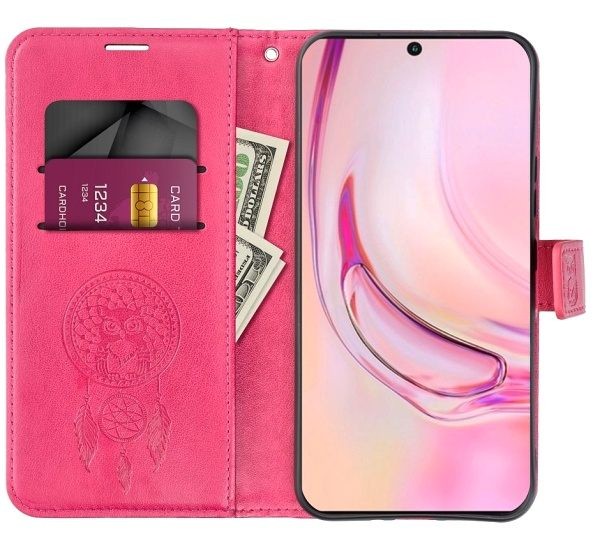 Flipové pouzdro MEZZO Book case pro Motorola Moto G17, dreamcatcher magenta