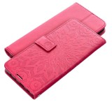 Flipové pouzdro MEZZO Book case pro Motorola Moto G17, mandala magenta