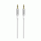 AUDIO KABEL SWISSTEN TEXTILE JACK / JACK, 1,5 M, BÍLÁ