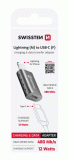 ADAPTER SWISSTEN LIGHTNING(M)/USB-C(F), ČERNÁ
