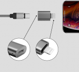 ADAPTER SWISSTEN LIGHTNING(M)/USB-C(F), ČERNÁ