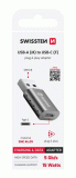 ADAPTER SWISSTEN USB-A(M)/USB-C(F), ČERNÁ