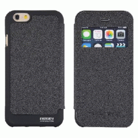 FLIPOVÉ POUZDRO MERCURY WOW BUMPER VIEW PRO APPLE IPHONE 6, ČERNÁ