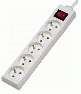 PĚTIZÁSUVKA S VYPÍNAČEM KONNOC DX-5FS 3m