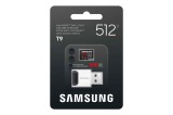Paměťová karta Samsung T9/Micro SDXC/512GB/UHS-I U3 / Class 10/+ Adaptér/Černá