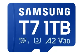 Paměťová karta Samsung T7/Micro SDXC/1TB/UHS-I U3 / Class 10, modrá