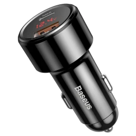 Nabíječka do auta Baseus Magic Series USB-C/USB-A 45W, černá