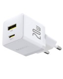 Nabíječka USB-A + USB-C Baseus Palm Fast 20W, bílá