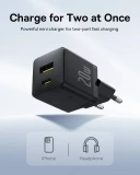 Nabíječka USB-A + USB-C Baseus Palm Fast 20W, černá
