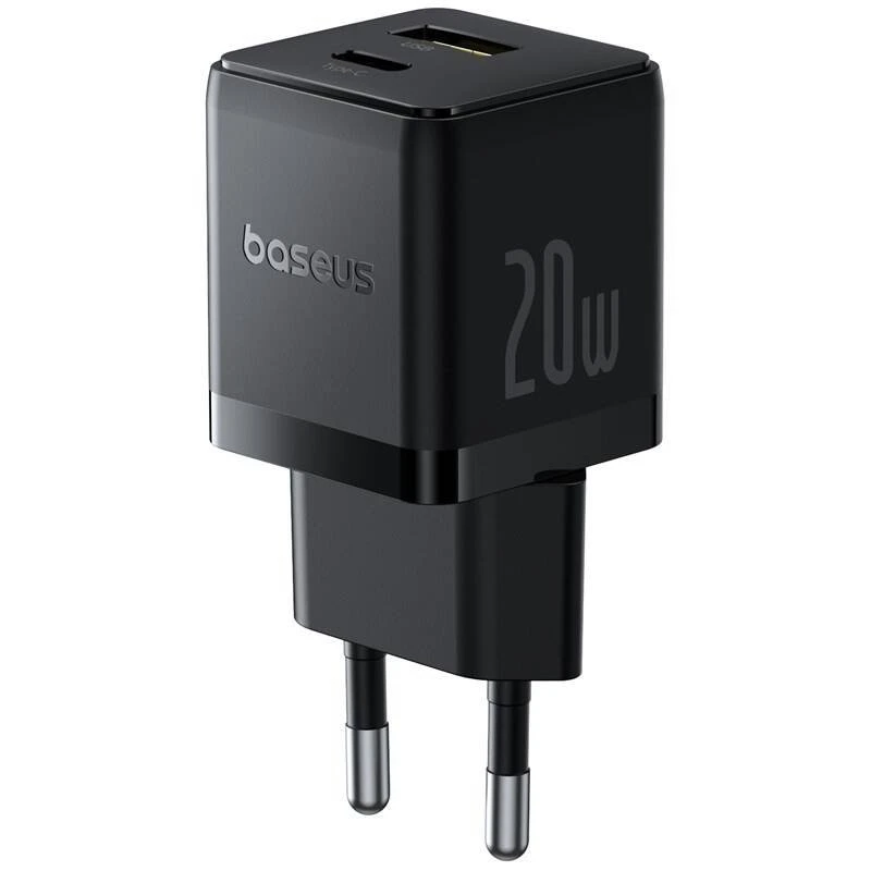 Nabíječka USB-A + USB-C Baseus Palm Fast 20W, černá