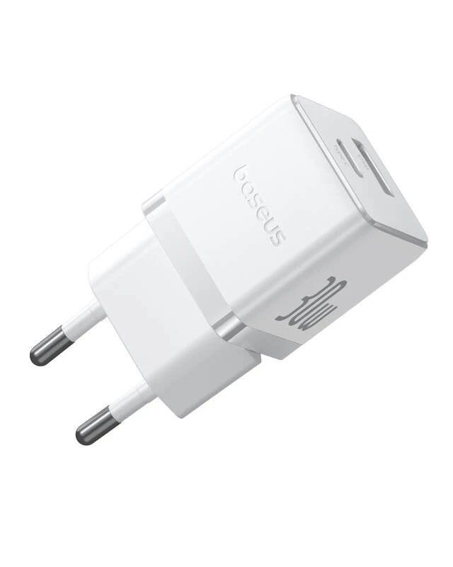 Nabíječka USB-A + USB-C Baseus Palm Fast 30W, bílá