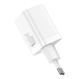 Nabíječka USB + USB-C Baseus CCSUPP-E02 Super Si Quick 30W, bílá