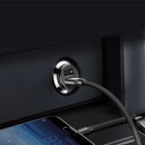 Nabíječka do auta Baseus CCALL-ML01 Grain 15.5W 2x USB, černá