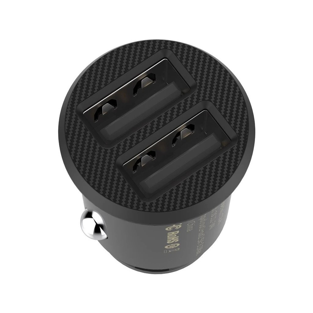 Nabíječka do auta Baseus CCALL-ML01 Grain 15.5W 2x USB, černá