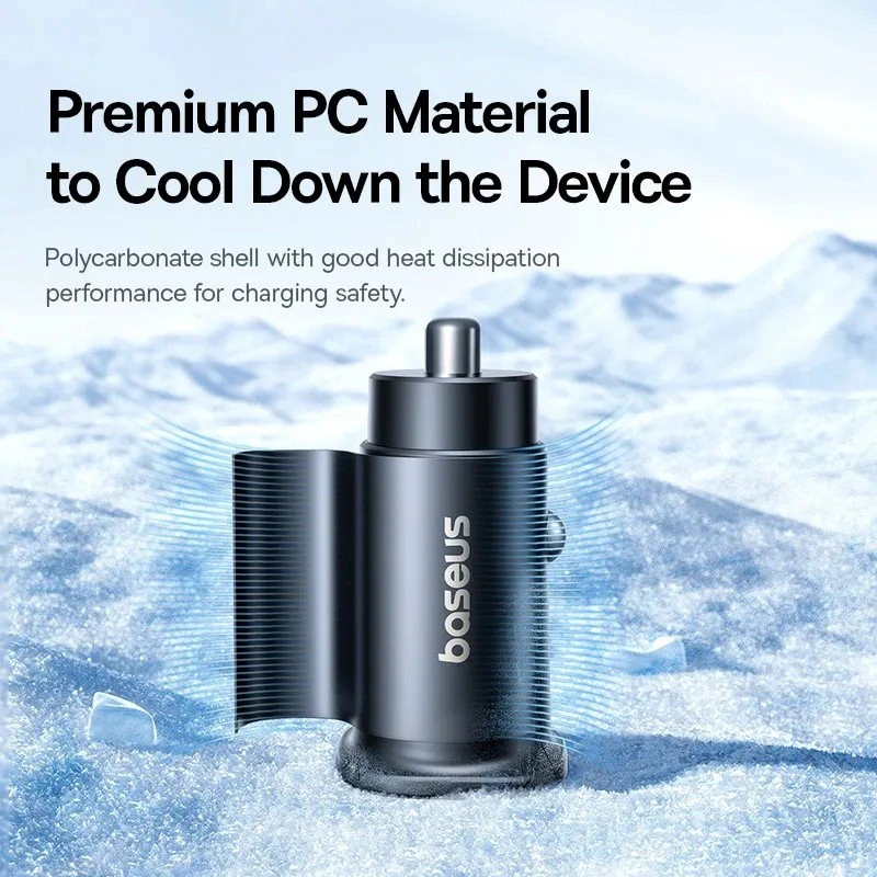 Nabíječka do auta Baseus GoTrip USB-C/USB-A 30W Cosmic, černá