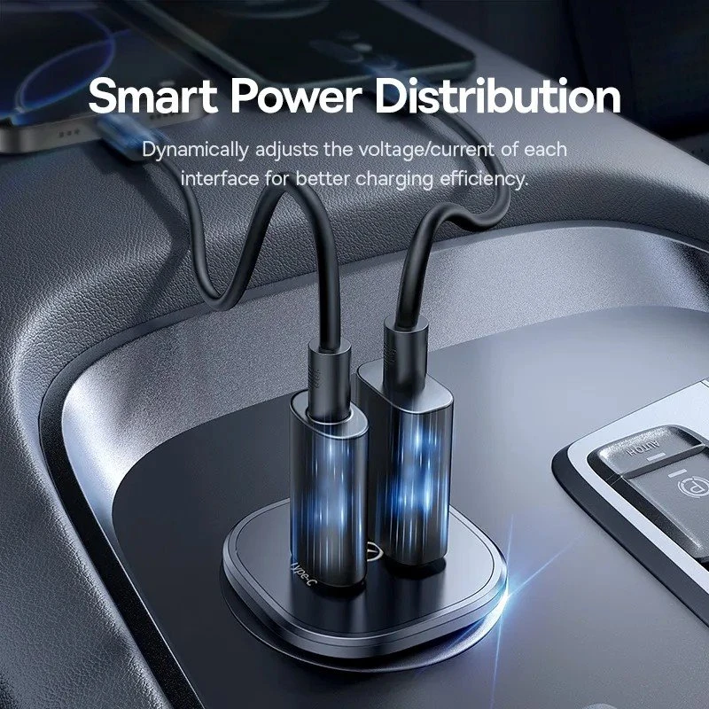 Nabíječka do auta Baseus GoTrip USB-C/USB-A 30W Cosmic, černá